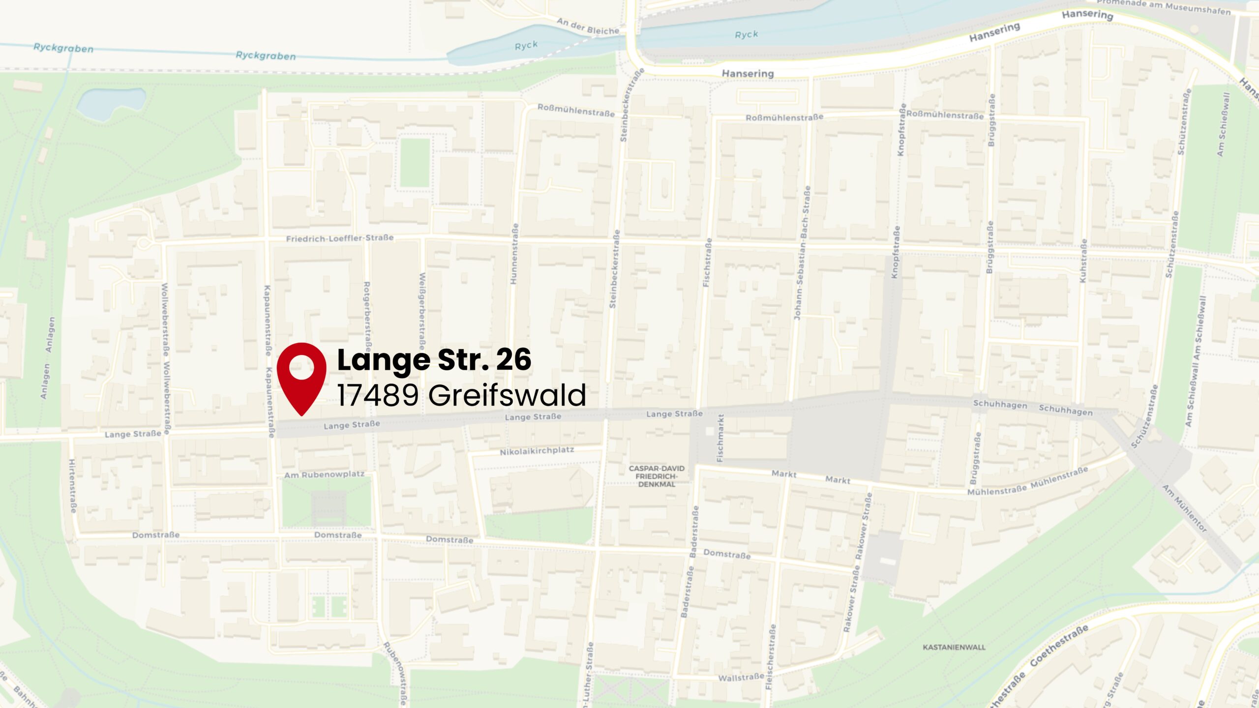 Standort des Spielzeugladens Flax&Krümel Greifswald in Lange Str. 26 17489 Greifswald